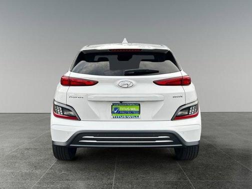 Lunar White 2023 Hyundai KONA EV Limited