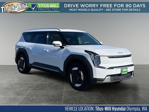 Glacial White Pearl 2025 Kia EV9 Wind