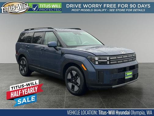 Atlantic Blue 2026 Hyundai SANTA FE HEV SEL