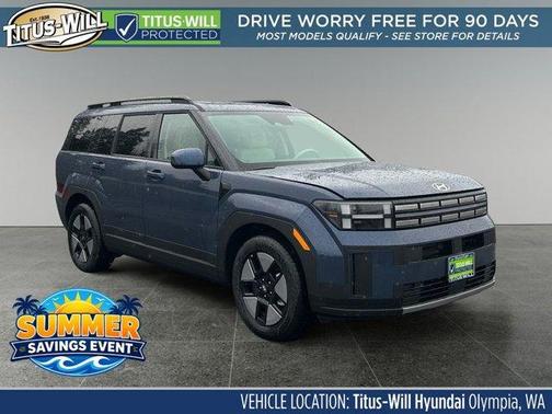 Atlantic Blue 2026 Hyundai SANTA FE HEV SEL