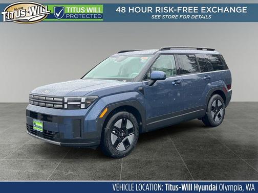 Atlantic Blue 2026 Hyundai SANTA FE HEV SEL