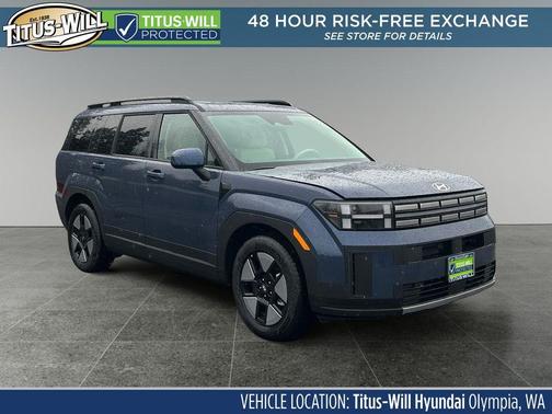 Atlantic Blue 2026 Hyundai SANTA FE HEV SEL