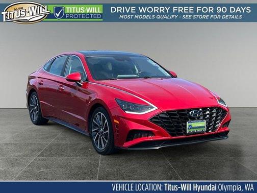 Calypso Red 2020 Hyundai SONATA Limited