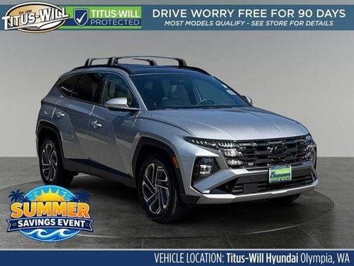 Shimmering Silver 2025 Hyundai TUCSON Hybrid Limited