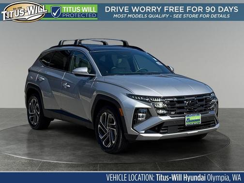 Shimmering Silver 2025 Hyundai TUCSON Hybrid Limited