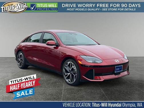 Red 2023 Hyundai IONIQ 6 SEL