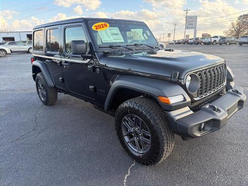 Black 2026 Jeep Wrangler Sport
