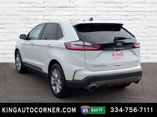 Star White Metallic Tri-Coat 2022 Ford Edge Titanium
