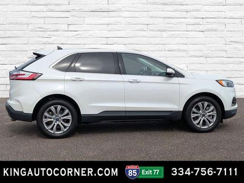 Star White Metallic Tri-Coat 2022 Ford Edge Titanium