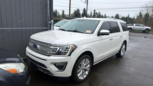 White Platinum Metallic Tri-Coat 2018 Ford Expedition Max Platinum
