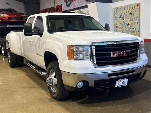 Summit White 2008 GMC Sierra 3500 SLT Crew Cab