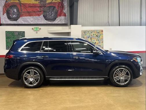 Blue 2021 Mercedes-Benz GLS 450 4MATIC