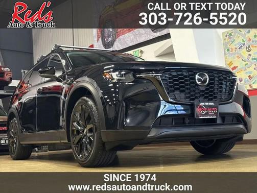 Jet Black Mica 2025 Mazda CX-90 PHEV Premium Sport