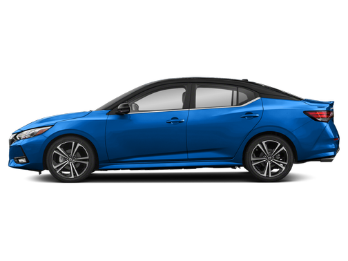Electric Blue/Super Black 2021 Nissan Sentra SR