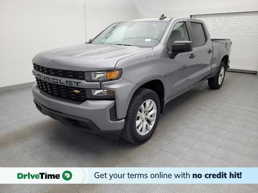 Satin Steel Metallic 2021 Chevrolet Silverado 1500 Custom