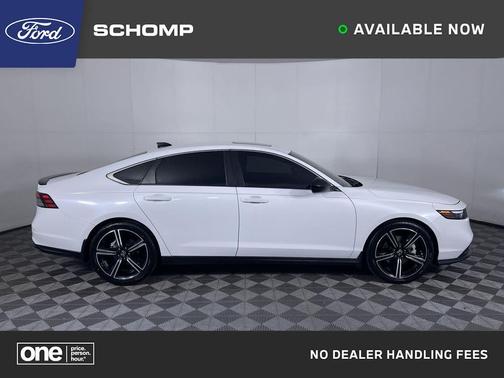 White 2023 Honda Accord Hybrid Sport Sedan