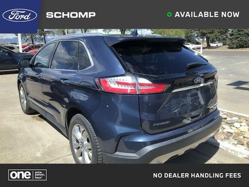 Blue 2019 Ford Edge Titanium