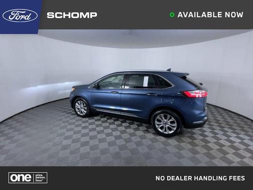 Blue 2019 Ford Edge Titanium