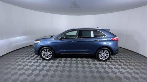 Blue 2019 Ford Edge Titanium