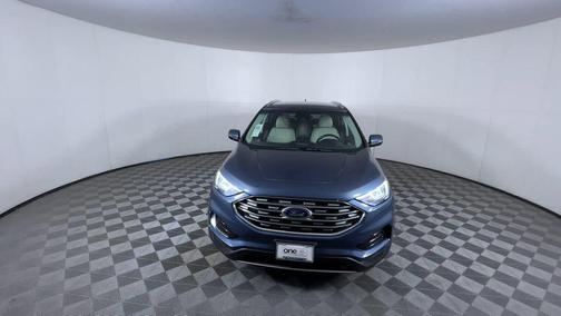 Blue 2019 Ford Edge Titanium