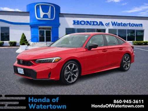 Rallye Red 2025 Honda Civic Hybrid Sport Touring