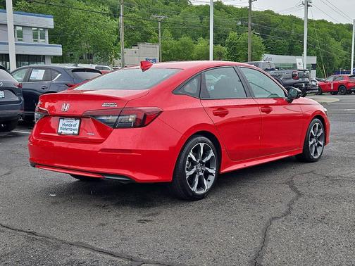 Rallye Red 2025 Honda Civic Hybrid Sport Touring