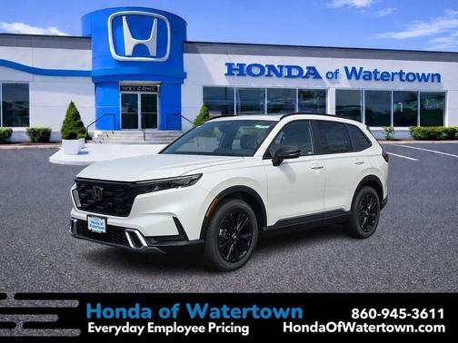 Platinum White Pearl 2026 Honda CR-V Hybrid Sport Touring AWD