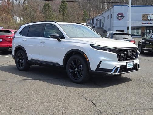 Platinum White Pearl 2026 Honda CR-V Hybrid Sport Touring AWD