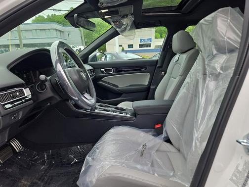 Platinum White Pearl 2026 Honda Civic Hybrid Sport Touring