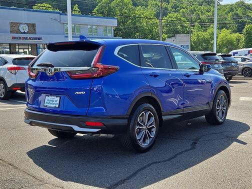 Aegean Blue Metallic 2022 Honda CR-V AWD EX-L