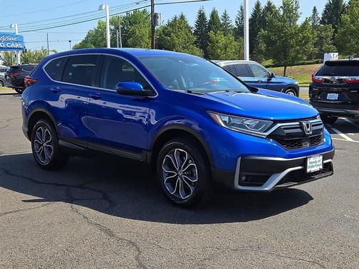 Aegean Blue Metallic 2022 Honda CR-V AWD EX-L