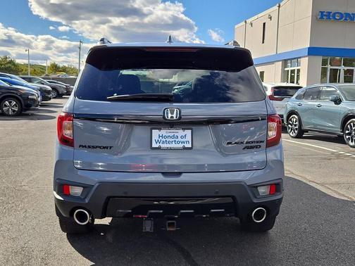 Sonic Gray Pearl 2024 Honda Passport AWD Black