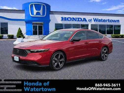 Radiant Red Metallic 2023 Honda Accord Hybrid Sport
