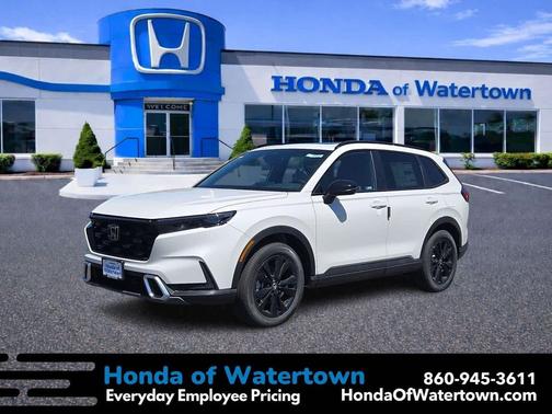 Platinum White Pearl 2026 Honda CR-V Hybrid Sport Touring AWD