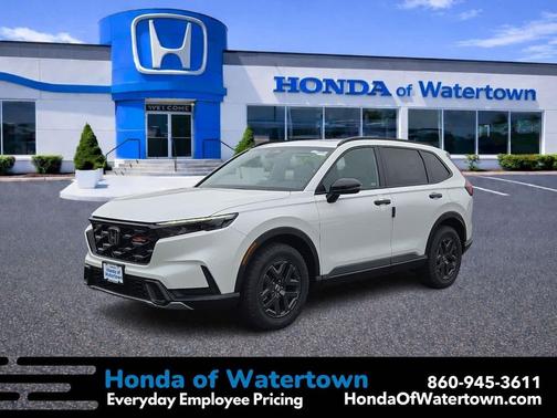 Platinum White Pearl 2026 Honda CR-V Hybrid TrailSport AWD