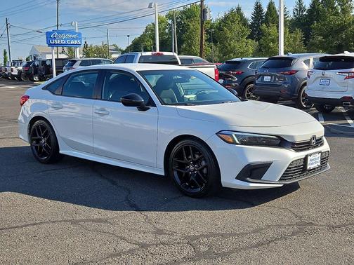 Platinum White Pearl 2024 Honda Civic Sport