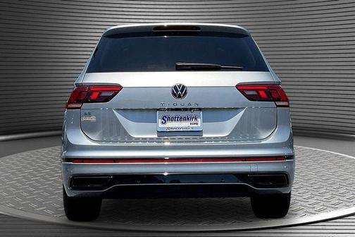 Silver Metallic 2023 Volkswagen Tiguan 2.0T SE R-Line Black