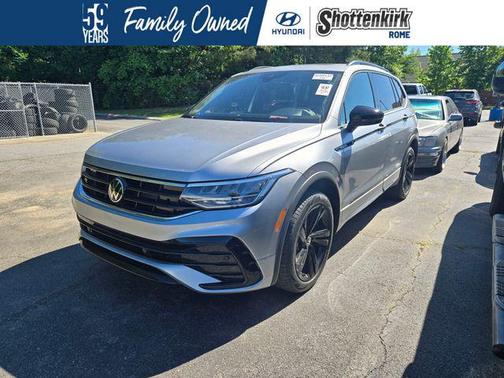 Silver Metallic 2023 Volkswagen Tiguan 2.0T SE R-Line Black