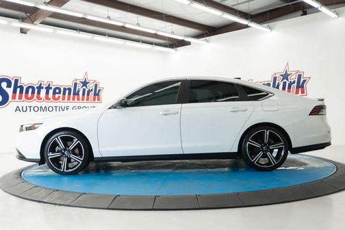 Platinum White 2023 Honda Accord Hybrid Sport