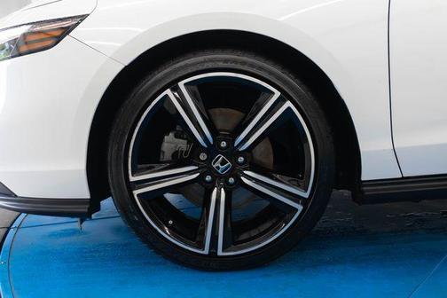 Platinum White 2023 Honda Accord Hybrid Sport