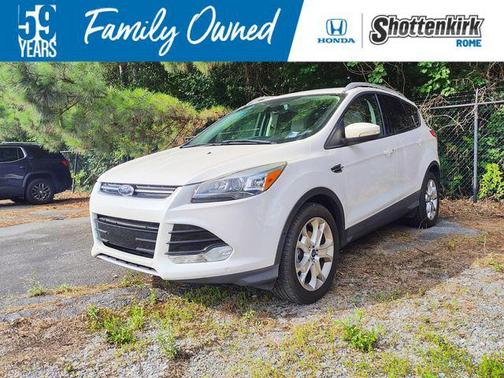 White Platinum Tricoat 2014 Ford Escape Titanium