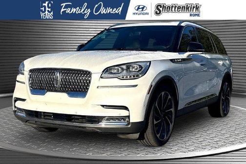 Pristine White Metallic Tri-Coat 2020 Lincoln Aviator Reserve AWD