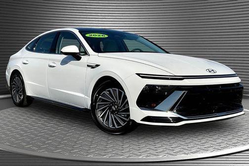Serenity White 2026 Hyundai SONATA Hybrid SE
