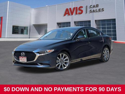 Deep Crystal Blue Mica 2025 Mazda Mazda3 FWD w/Preferred Package