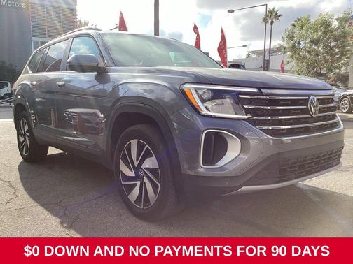 Gray 2025 Volkswagen Atlas 2.0T SE w/Technology