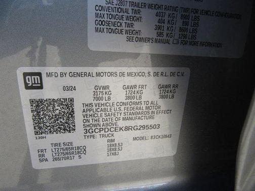 2024 Chevrolet Silverado 1500 Custom Trail Boss