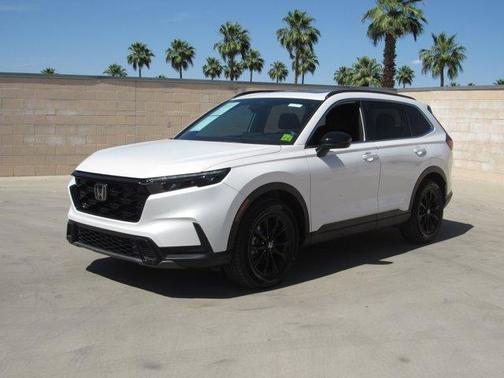 Platinum White Pearl 2024 Honda CR-V Hybrid Sport-L