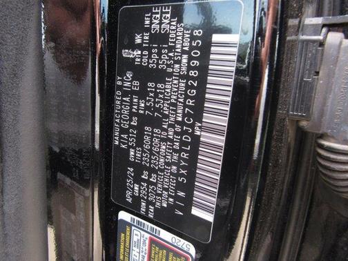 Ebony Black 2024 Kia Sorento S