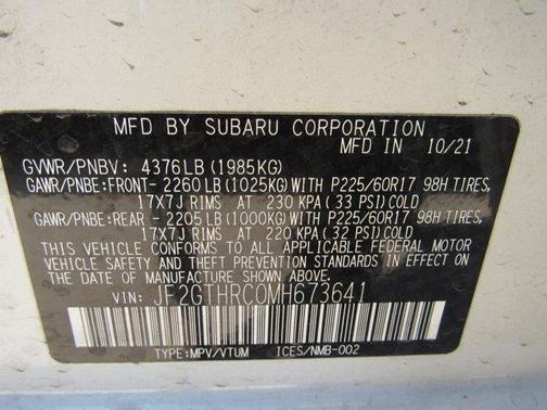 2021 Subaru Crosstrek Sport