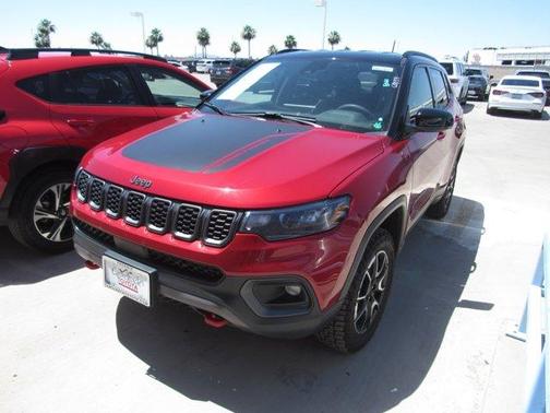 Red 2025 Jeep Compass Trailhawk